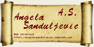 Angela Sanduljević vizit kartica